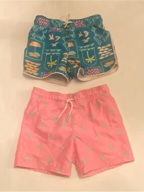 Cat & Jack Set of 2 Swim Trunks, Size 3T EUC